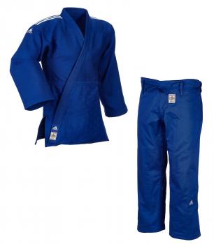 Adidas Judo Anzug Champion II IJF blau